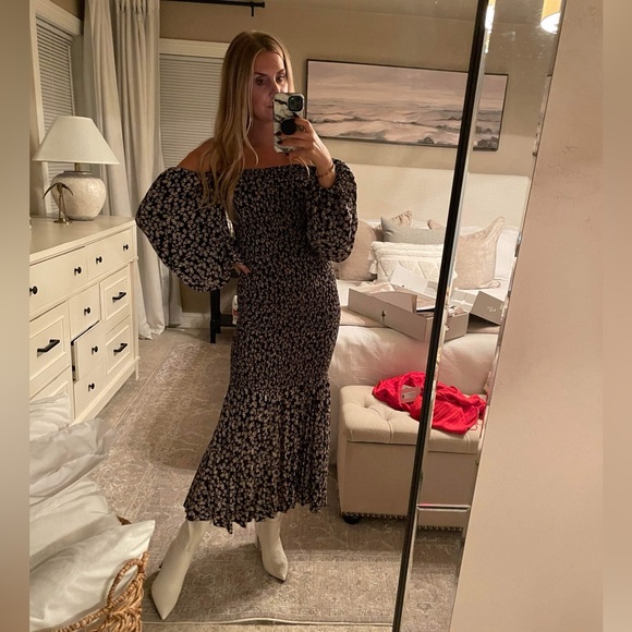 MLM Label Clouds Midi dress - nightshade floral - Picture 2 of 5